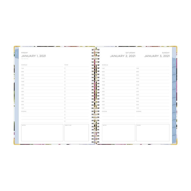 2021 Planner 7" x 9" Hard Cover Daily/Monthly Wirebound Shore Peri - Kelly Ventura