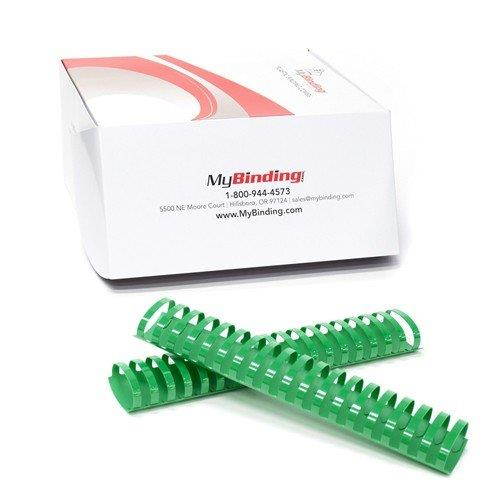 Green Plastic Binding Combs - 50pk (2" - 425 Sheets)