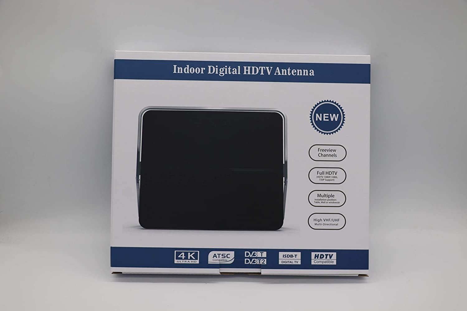 HDTV Antenna Indoor Digital TV Antenna 100 Miles Range with Newset Amplifier Signal Booster - 4K Local Channels Broadcast for All Types of Smart Television