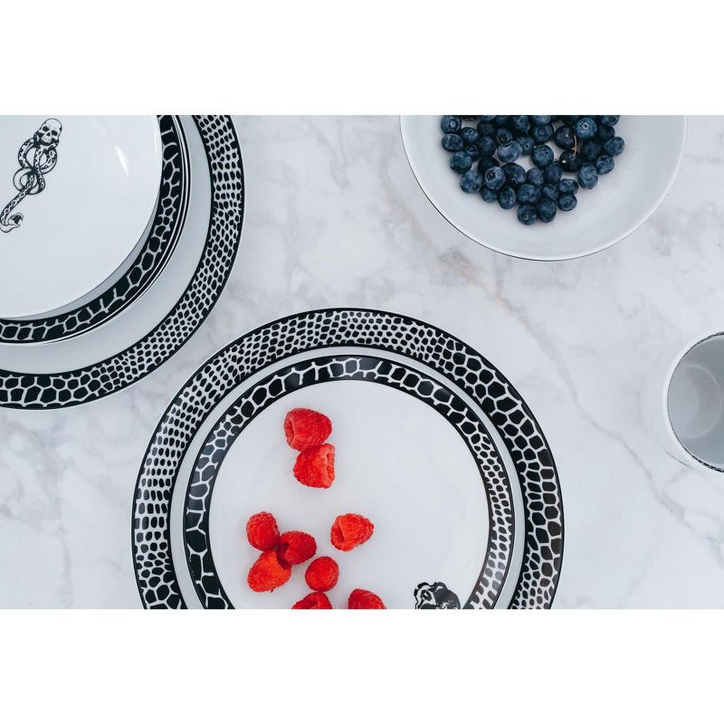 Robe Factory LLC Harry Potter Voldemort Death Eater Dinnerware Sets | 16-Piece Ceramic Dinner Set