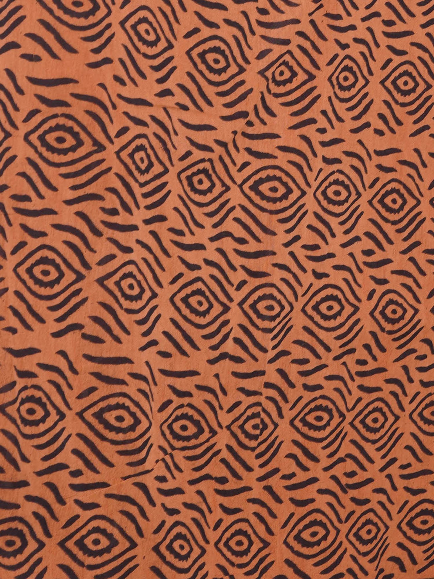 Unnati Silks Red Printed Saree With Unstitched Blouse