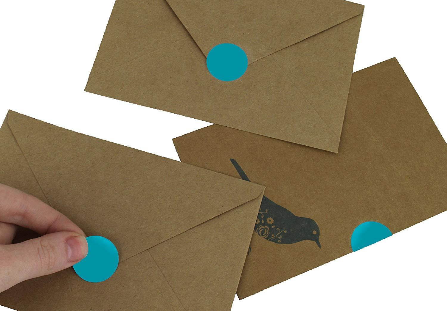 ChromaLabel 1 inch Color-Code Dot Labels | 1,000/Dispenser Box (Teal)