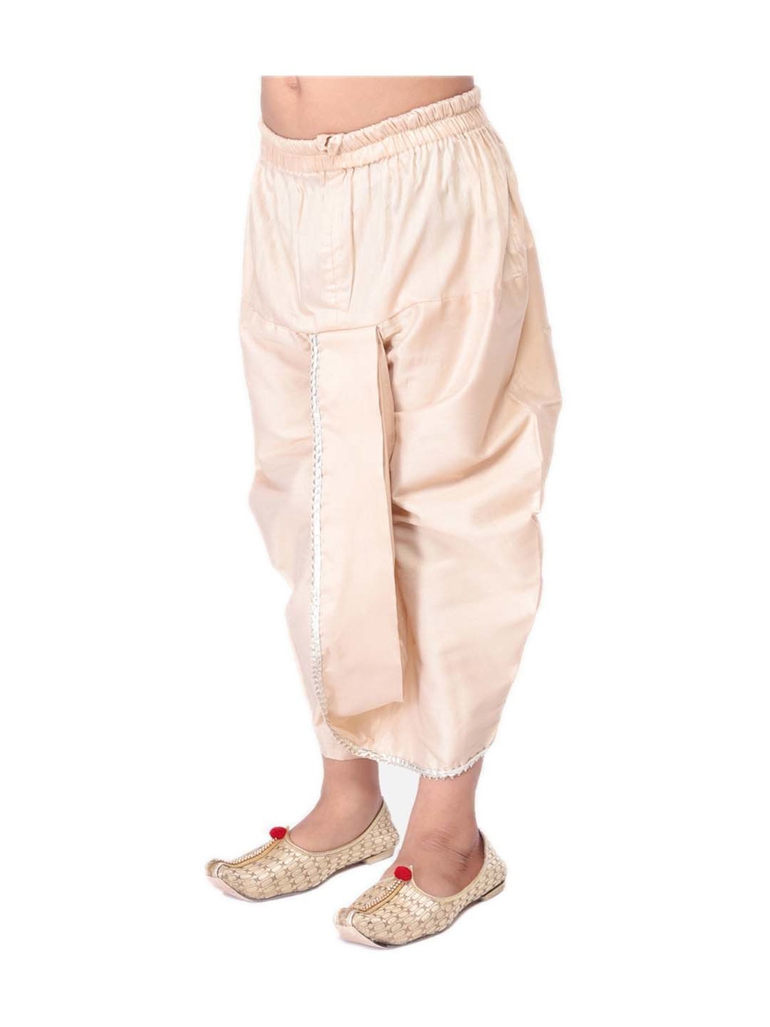 VASTRAMAY Kids Maroon Regular Fit Dhoti