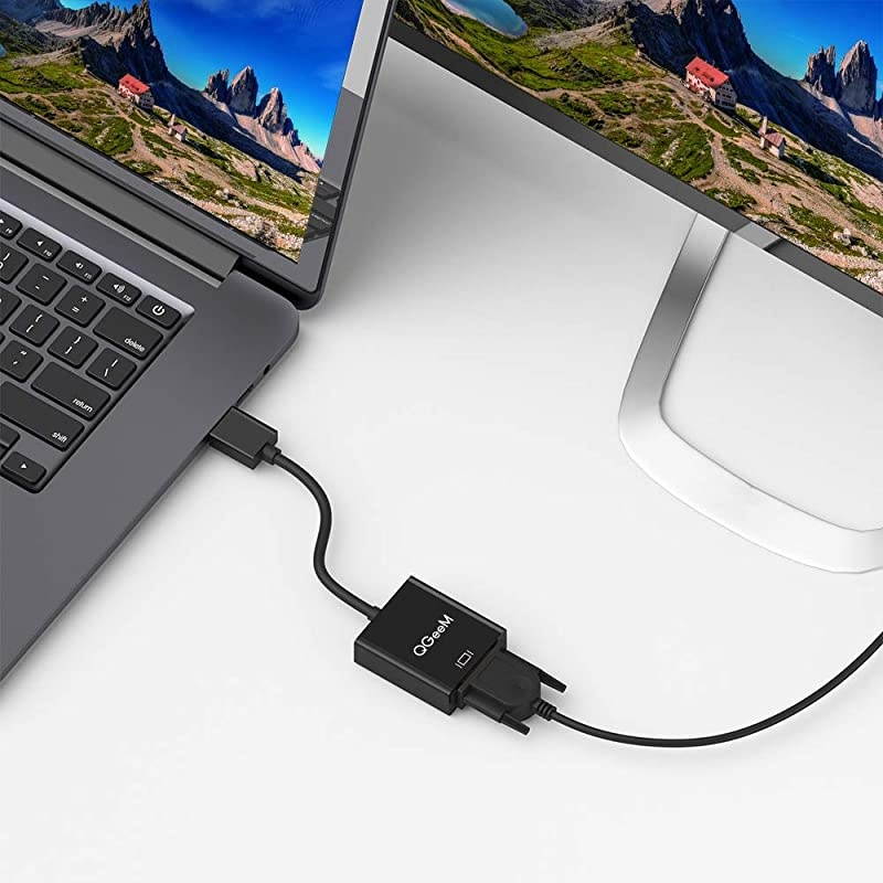 HDMI to VGA, Gold-Plated HDMI to VGA Adapter (Male to Female) Compatible with Computer,Desktop,Laptop,PC,Monitor,Projector,HDTV, Chromebook,Raspberry Pi,Roku,Xbox and More(Black)