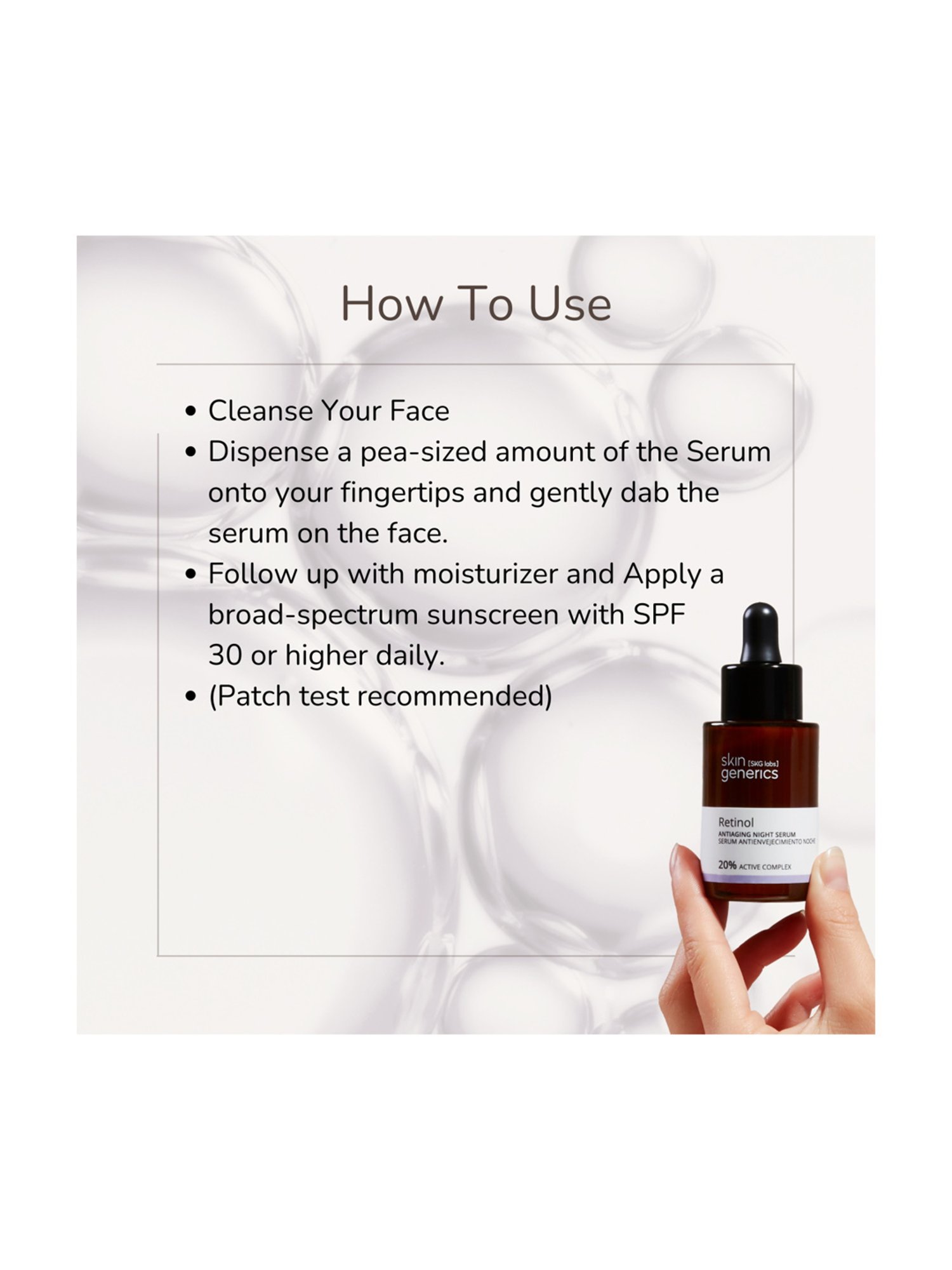 Skin Generics Retinol Antiaging Night Serum - 30 ml
