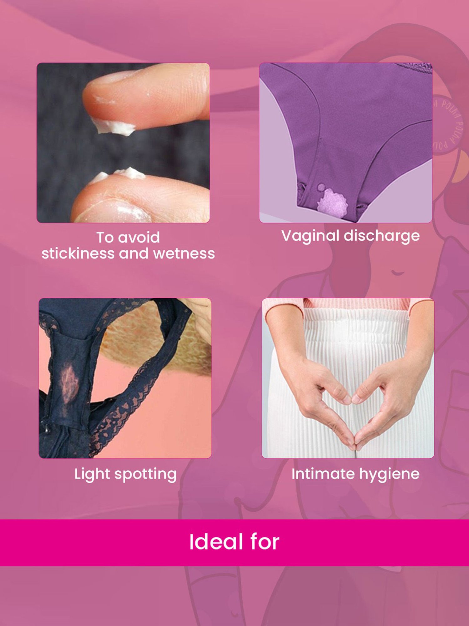 LAIQA Panty Liners (Pack of 3) XS - 60 Panty Liners