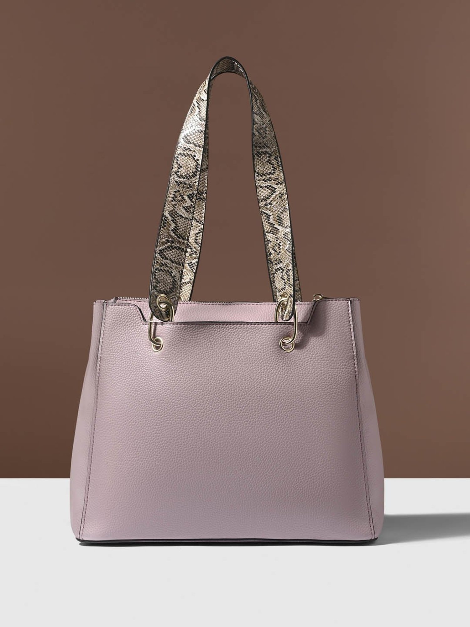 ZOUK Kashmir Blooms Classic Multicolor Printed Medium Handbag