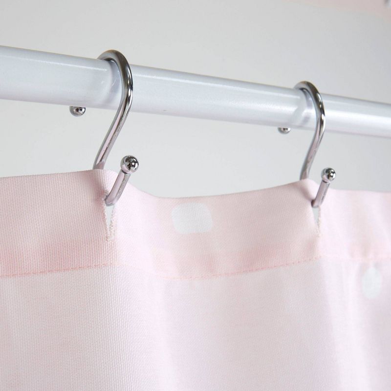 72"x72" You're Really Pretty Cotton Fabric Shower Curtain Pink - Nicole Miller