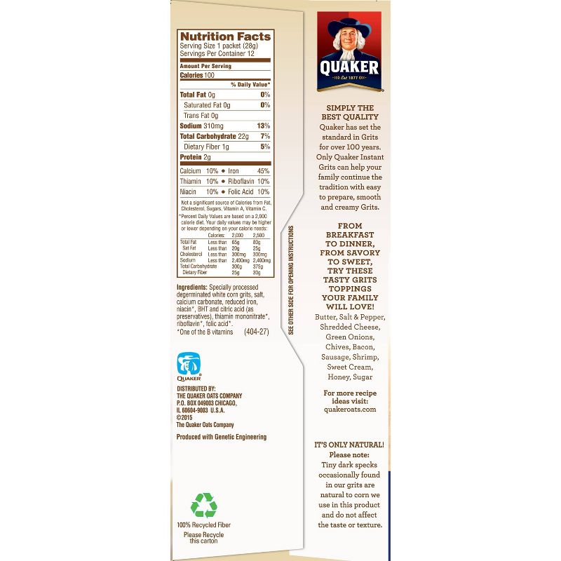 Quaker Jalapeno Cheddar Grits - 11.8oz