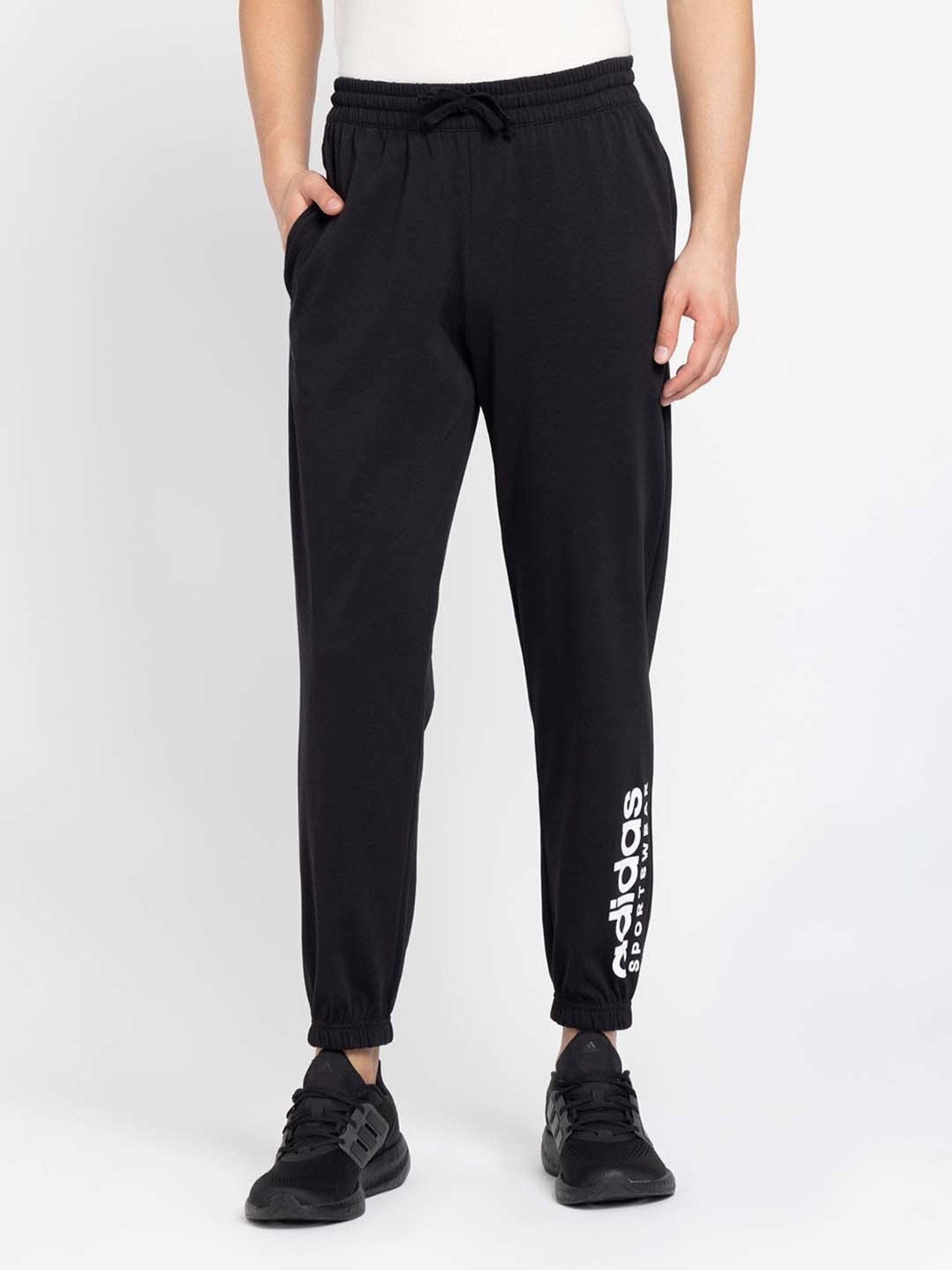 Parx Black Jogger Fit Joggers