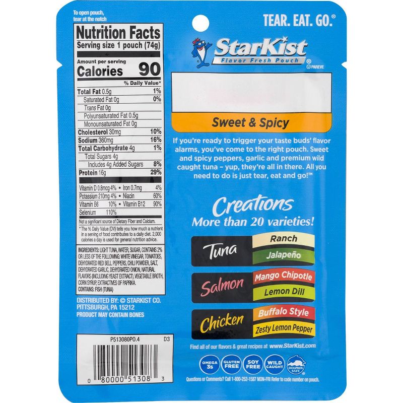 StarKist Tuna Creations Sweet & Spicy Pouch - 2.6oz