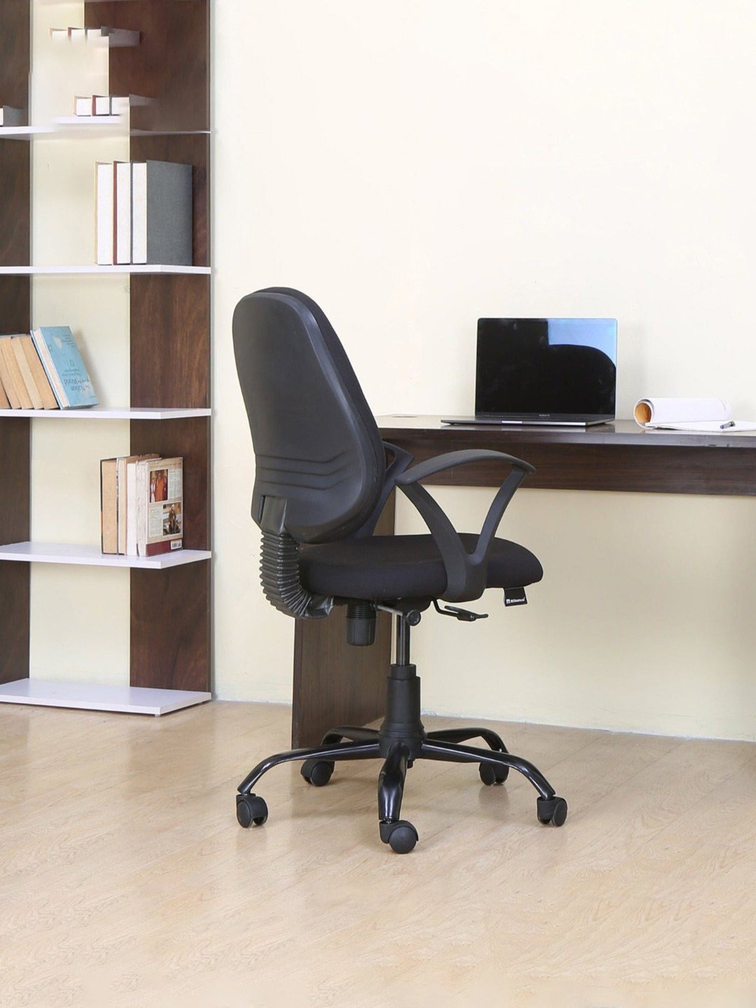 Durian Chaste Black Fabric Executive Chair