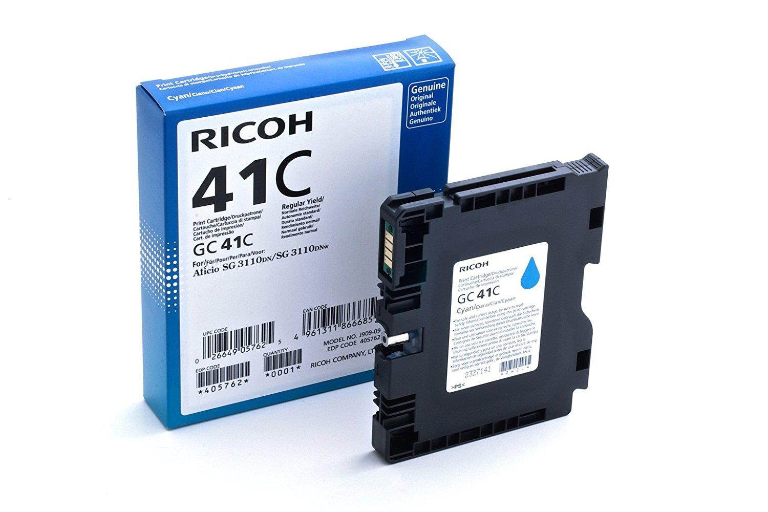 Ricoh GC 41C Ink Cartridge - Cyan