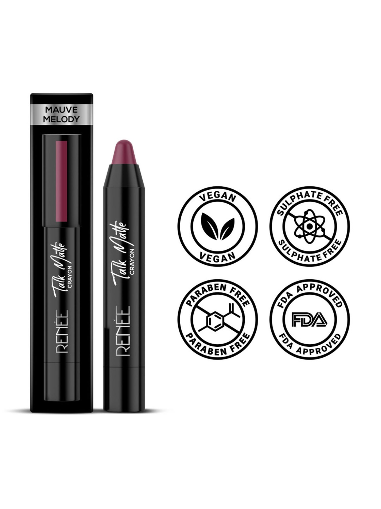 Lenphor Matte Show-Off Lip Crayon Cupid Red - 2.8 gm