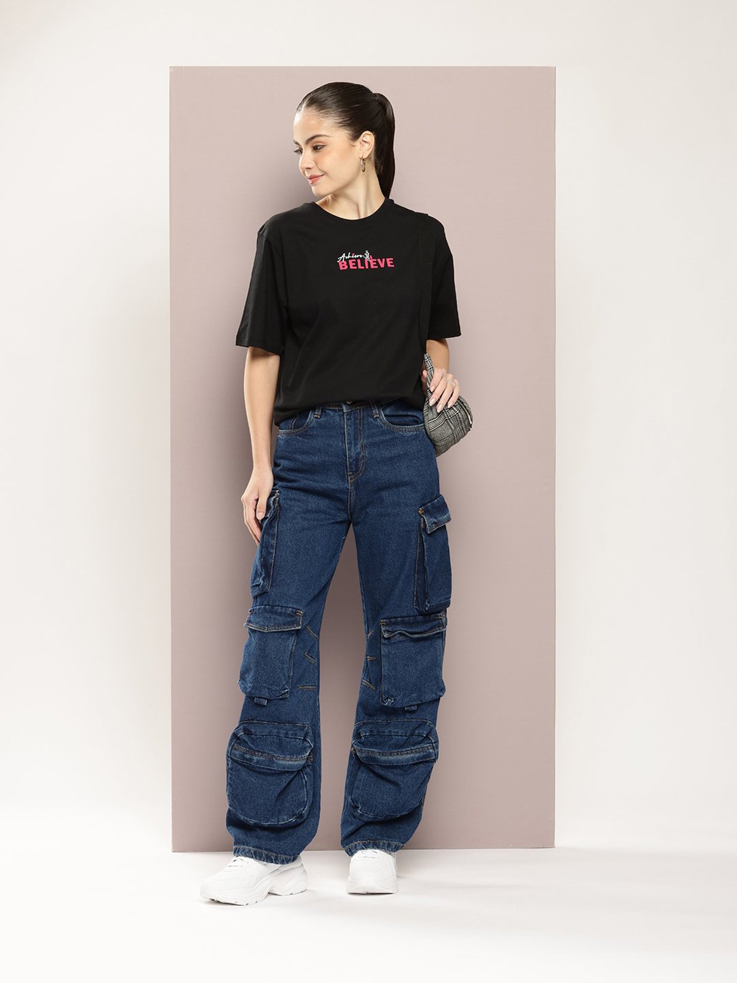 Dillinger Black Cotton Graphic Print Oversized T-Shirt