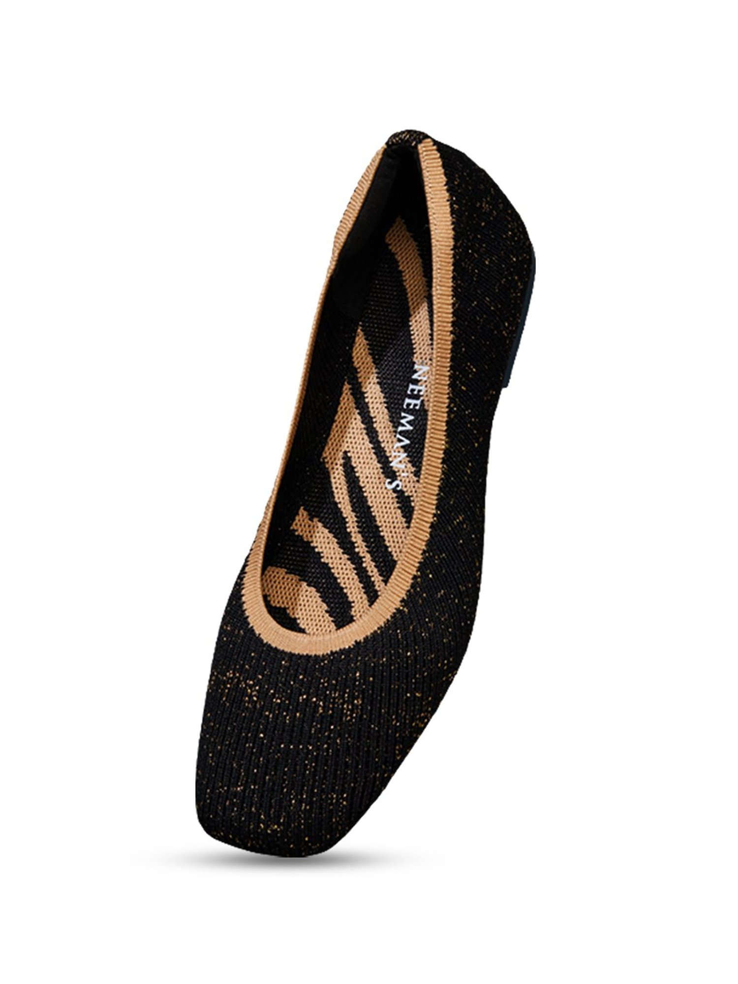 Neemans Women's Jet Black Flat Ballets