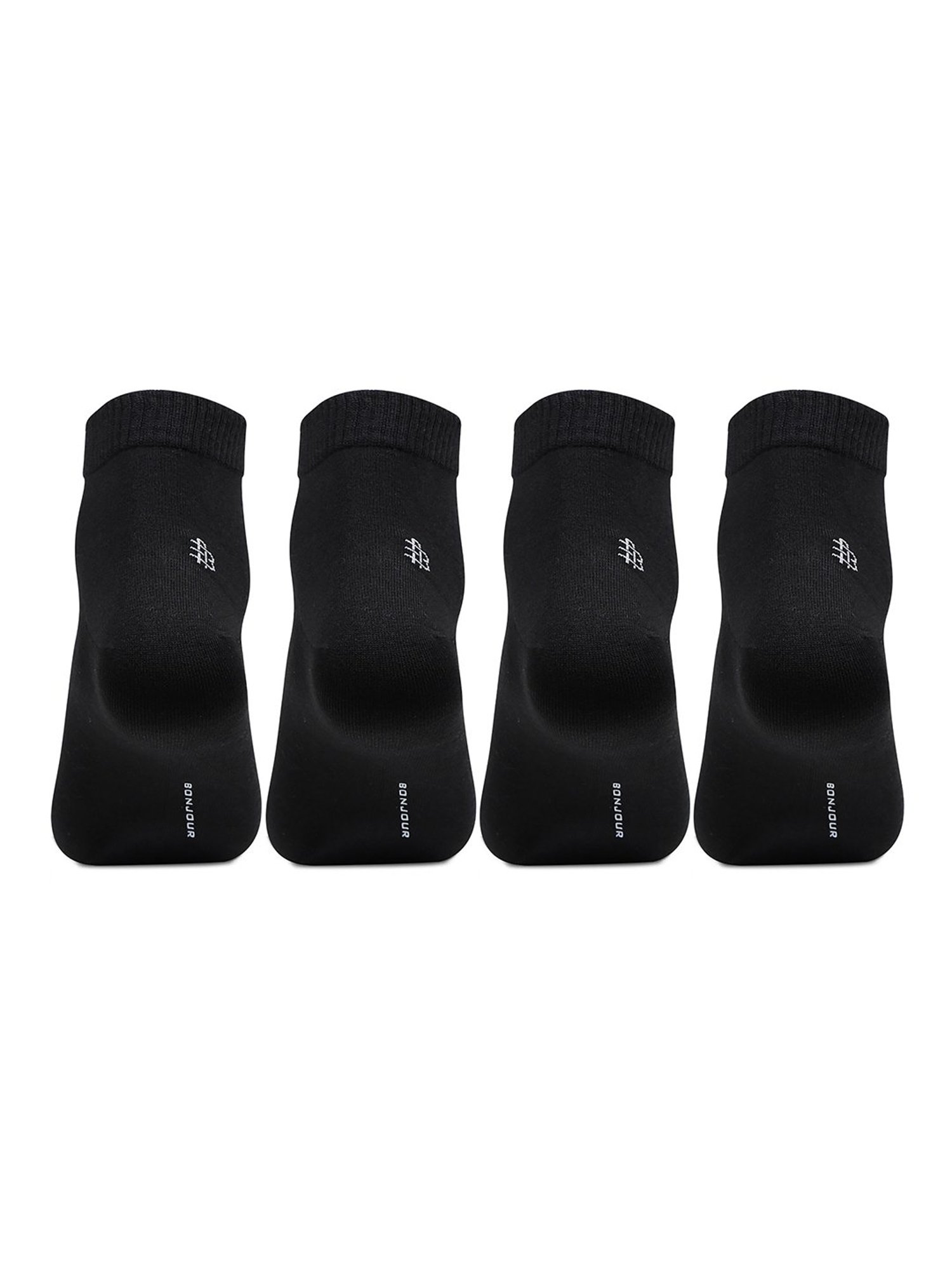 Bonjour Black Socks - Pack of 4