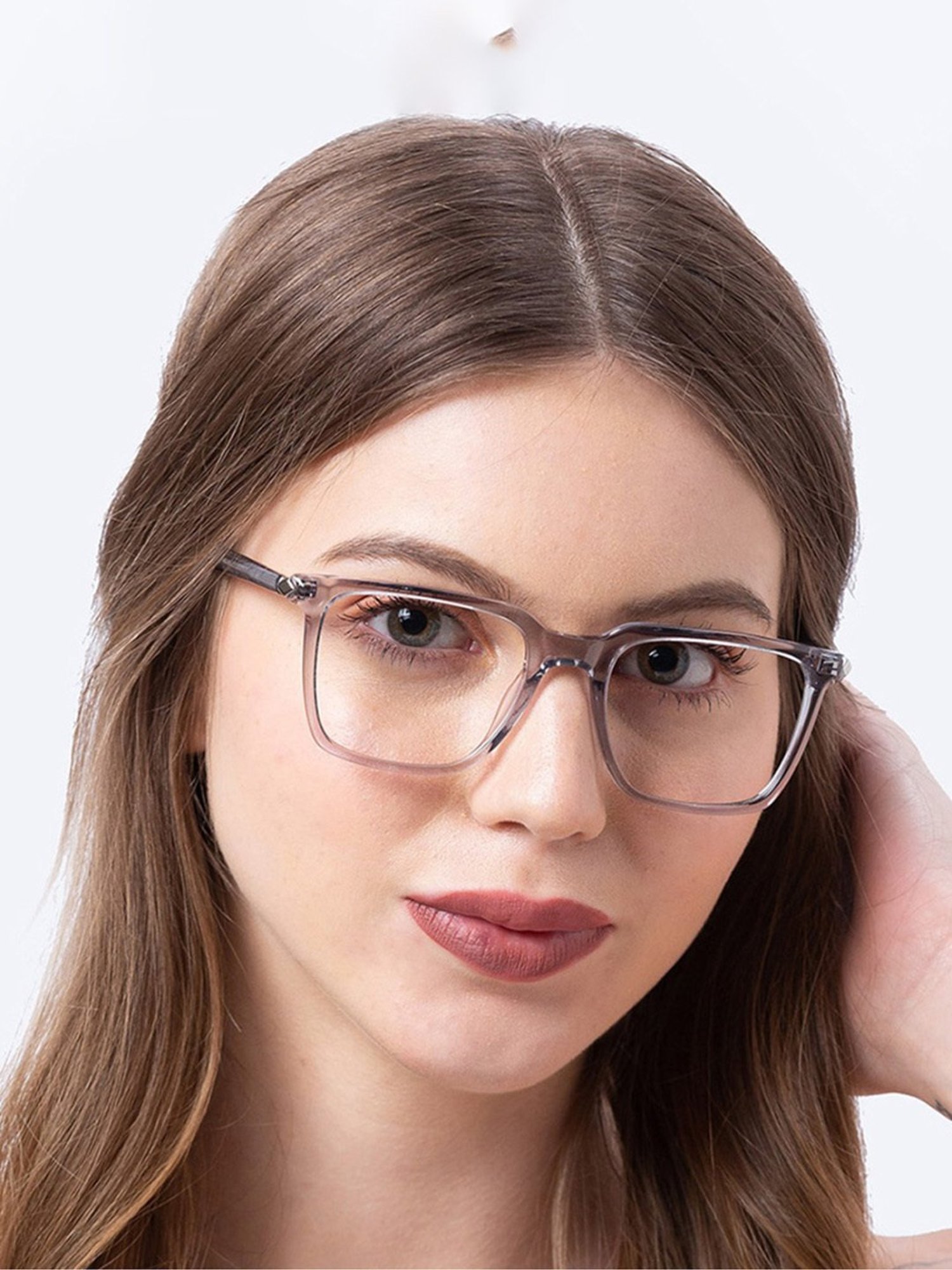 Shisen Fox Kimyou Smoke Rectangular Unisex Blue Filter Computer Lenses -52 mm