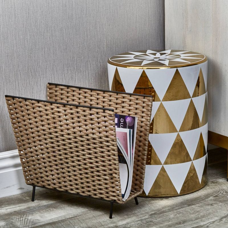 Fiber Clay Patio Garden Stool - Olivia & May