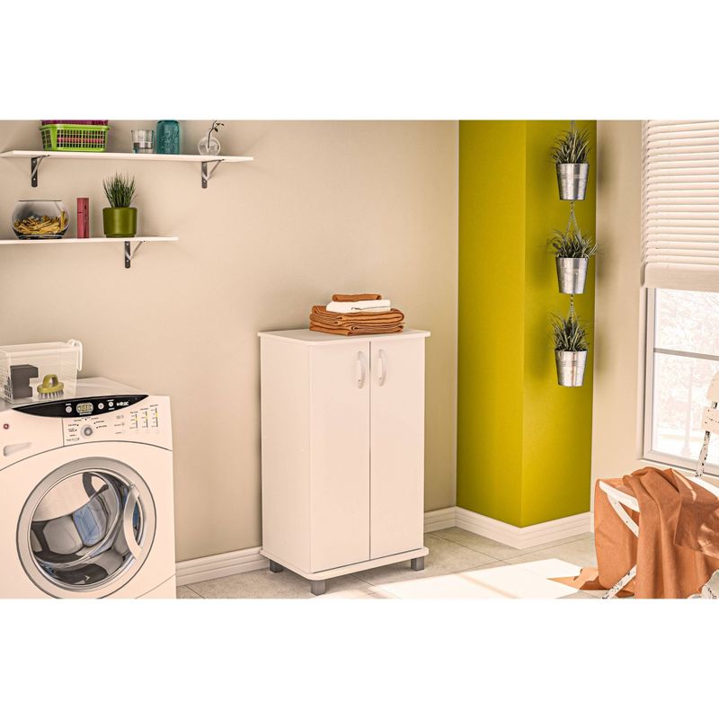 Michigan 2 Door Storage Cabinet White - Chique