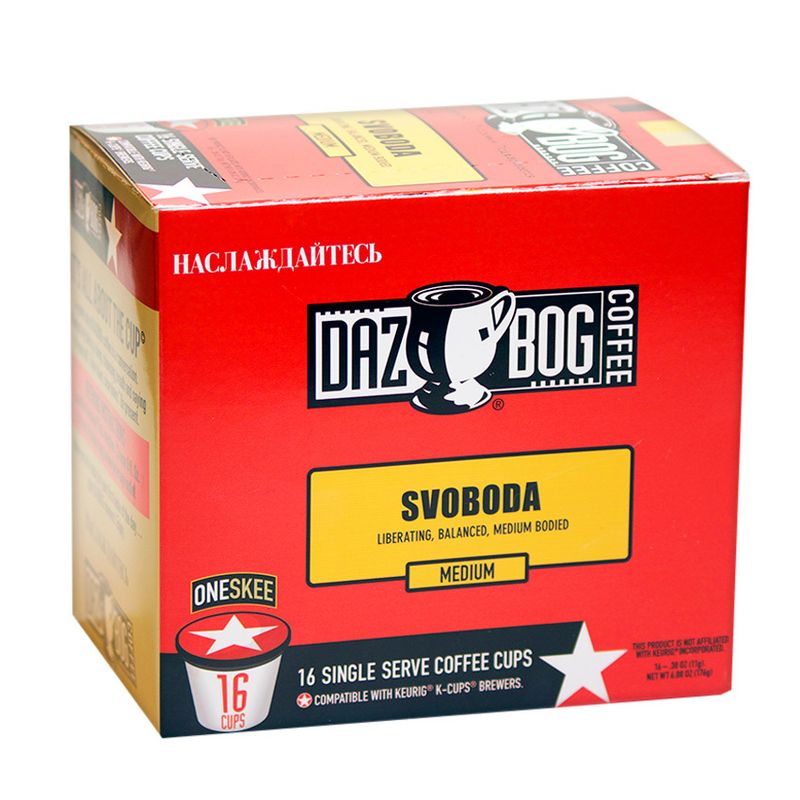 DazBog Coffee Svoboda Medium Roast Coffee - Keurig K-Cups - 16ct