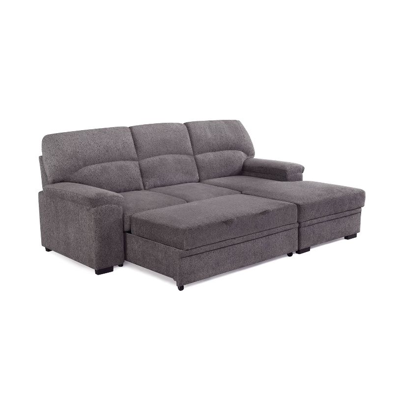 Tampa Sectional Sofa Ash Gray - Serta