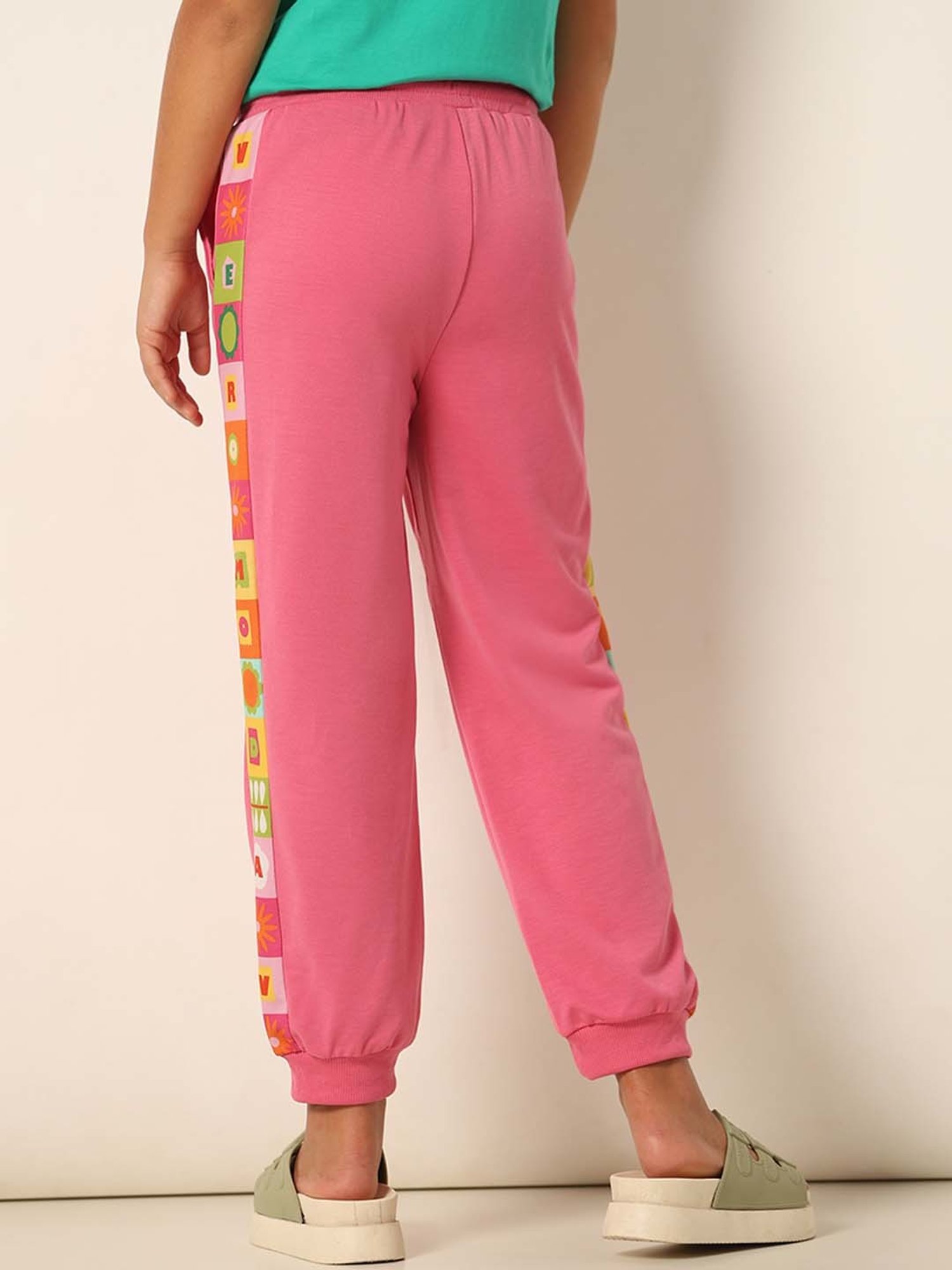 Cub McPaws Kids Teal Blue Cotton Over Dyed Trackpants