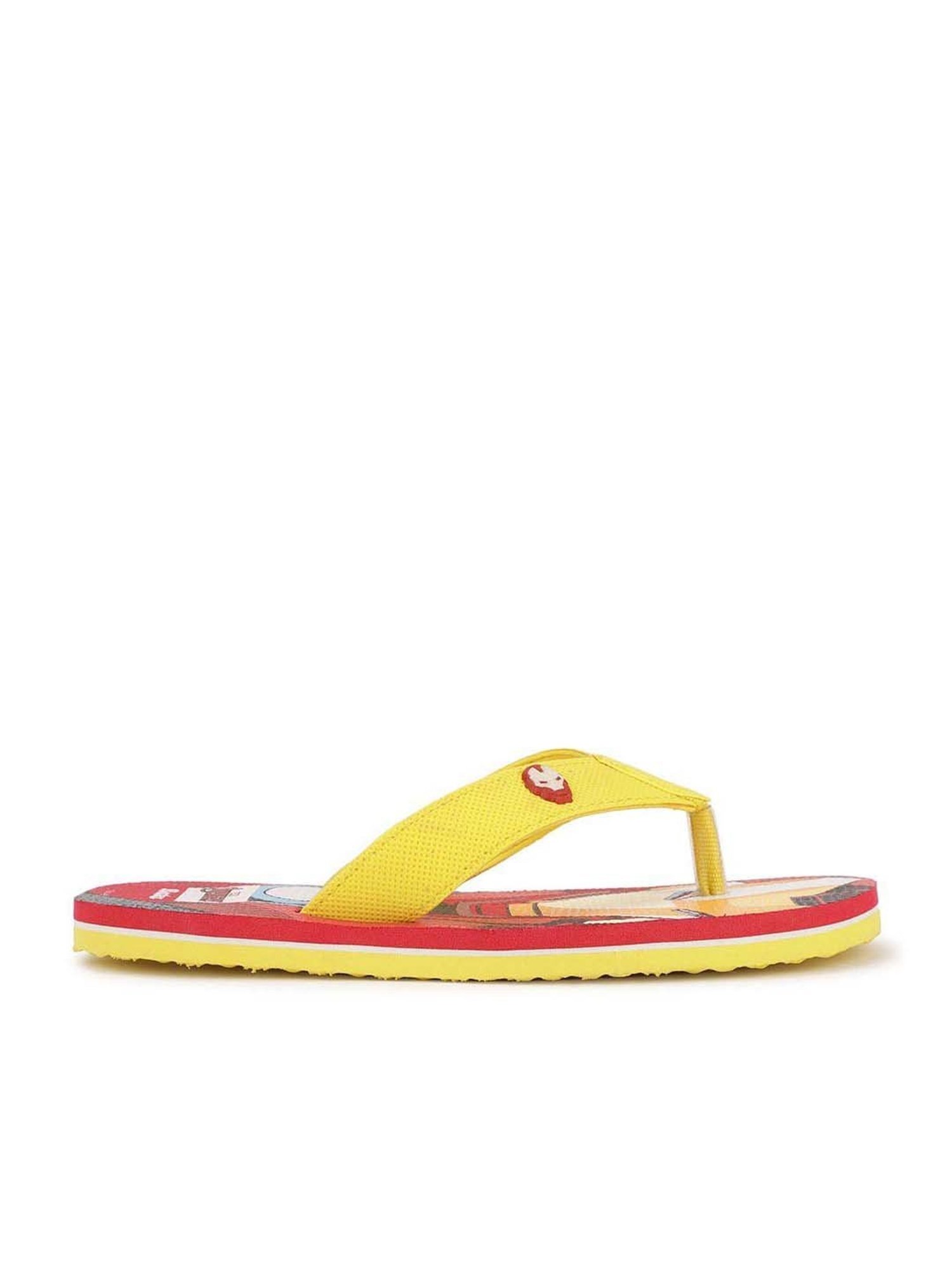 Disney by Bata Kids Yellow & Red Flip Flops