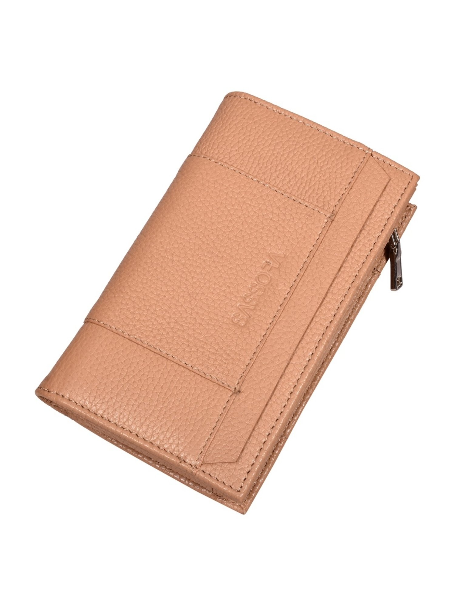 SASSORA EBONY Beige Leather Wallet