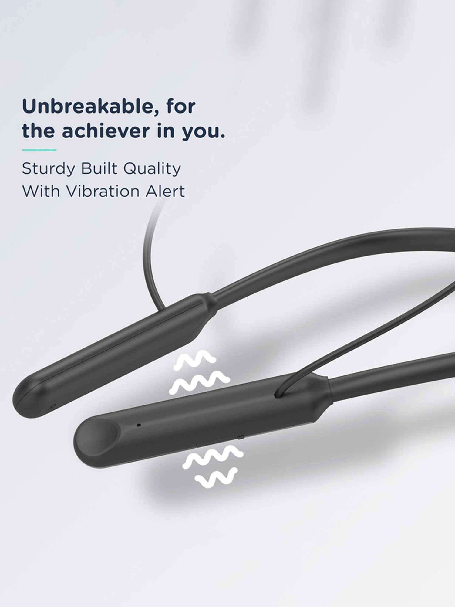 Pebble Flex Air Bluetooth Neckband with Playtime up to 10 Hrs (Navy Blue)