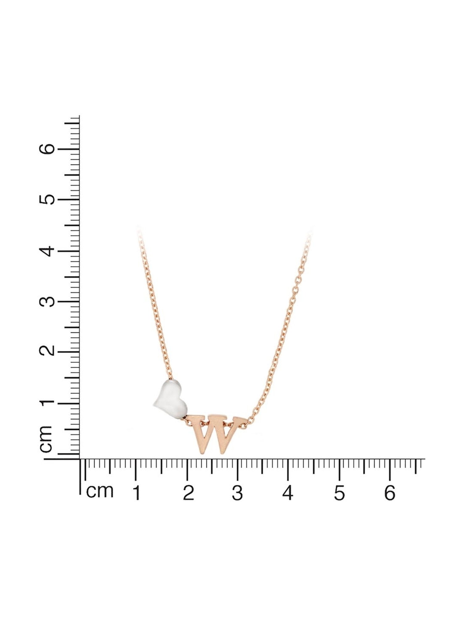 Anayra 92.5 Sterling Silver Initial Letter Charm Pendant without Chain for Women