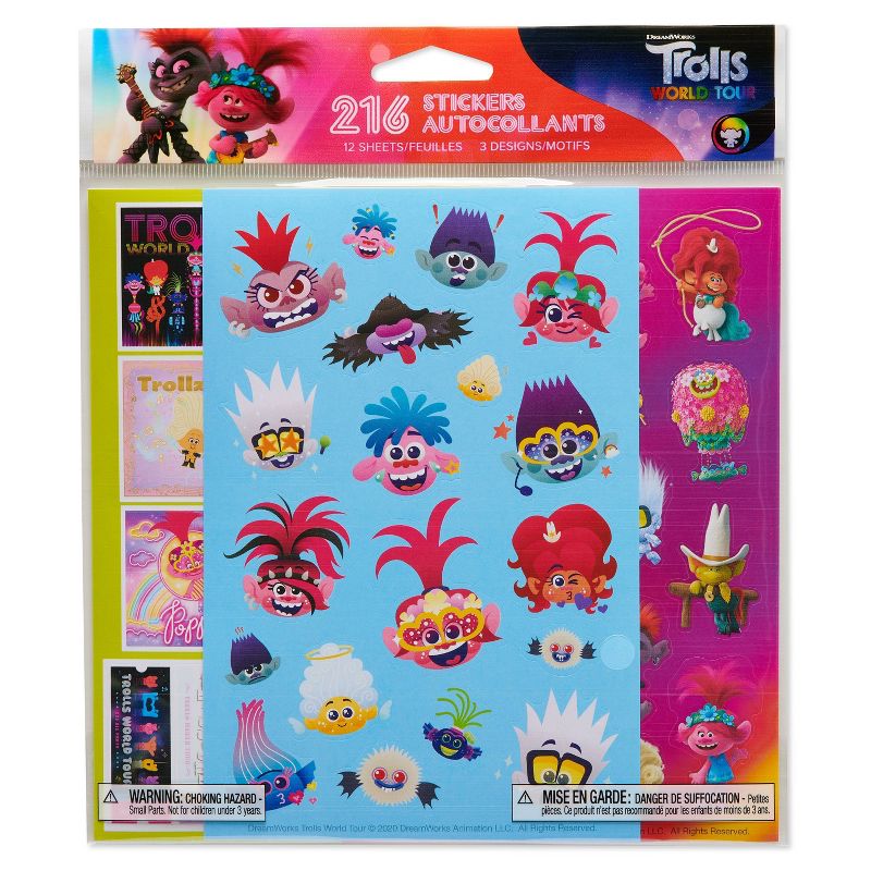 216ct Trolls Stickers