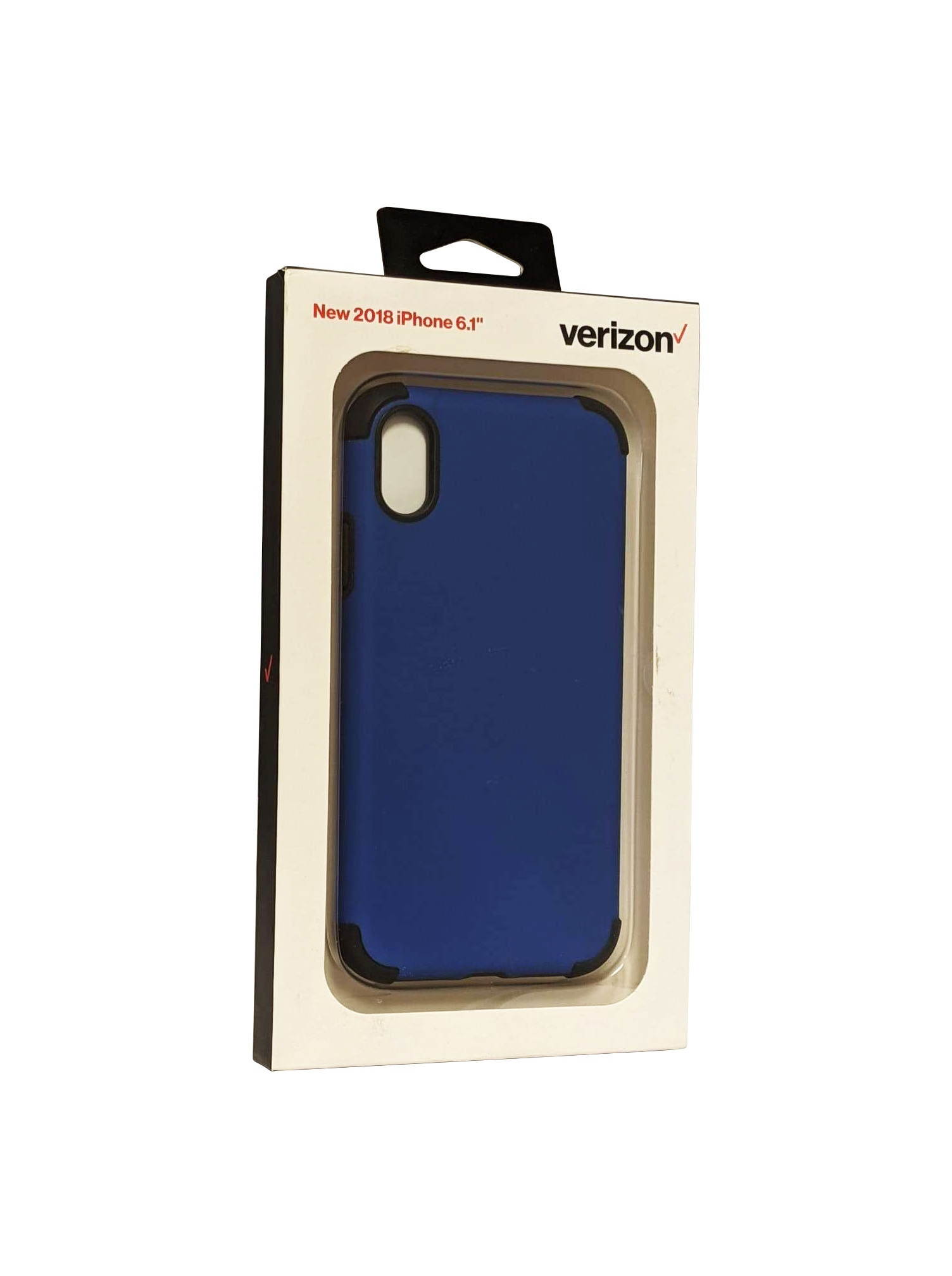 Verizon Rubberized Slim Case for Apple iPhone XR - Blue/Black