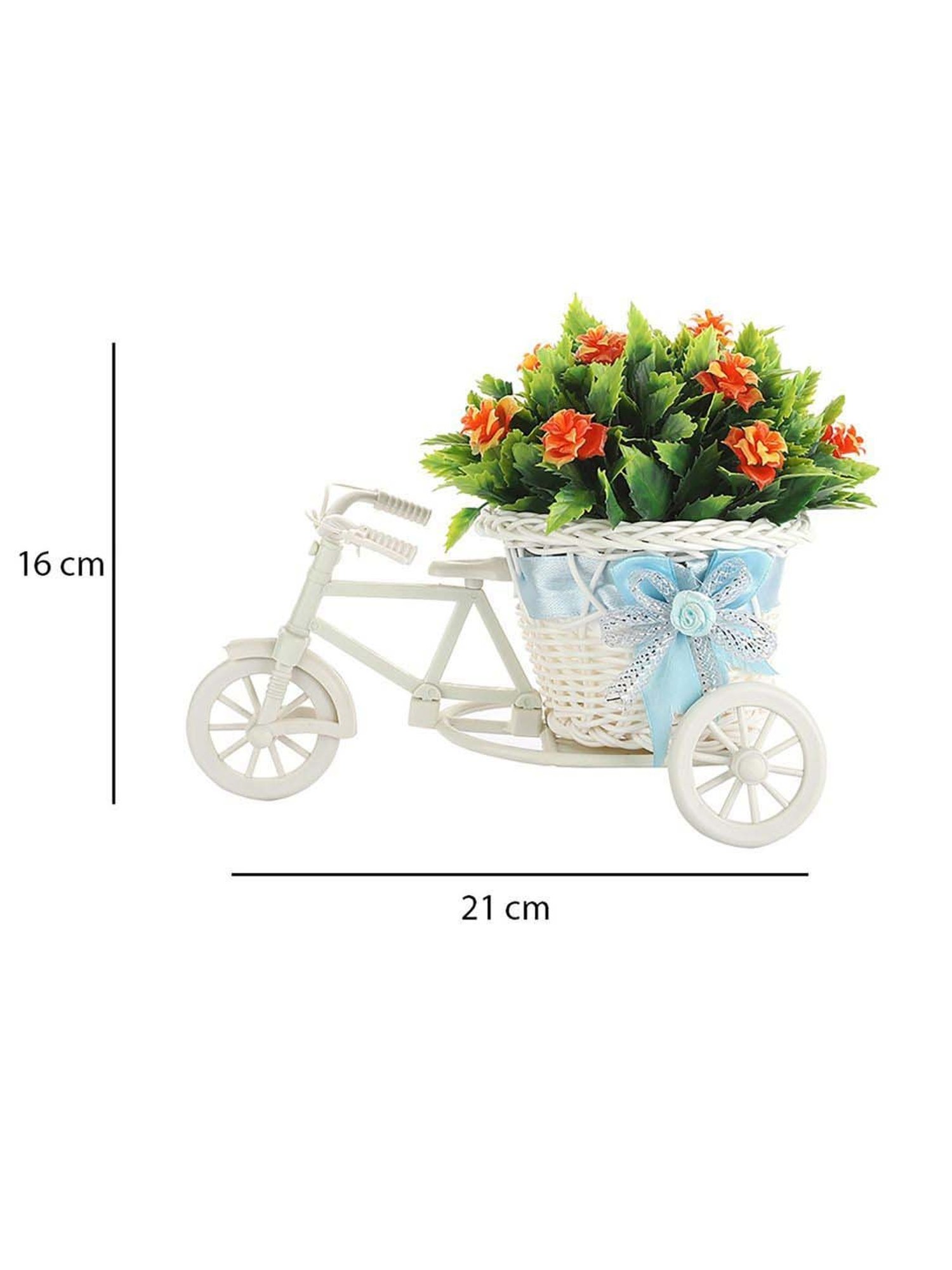Foliyaj Multicolor Plastic Rickshaw Plant With Shemrock Leaves