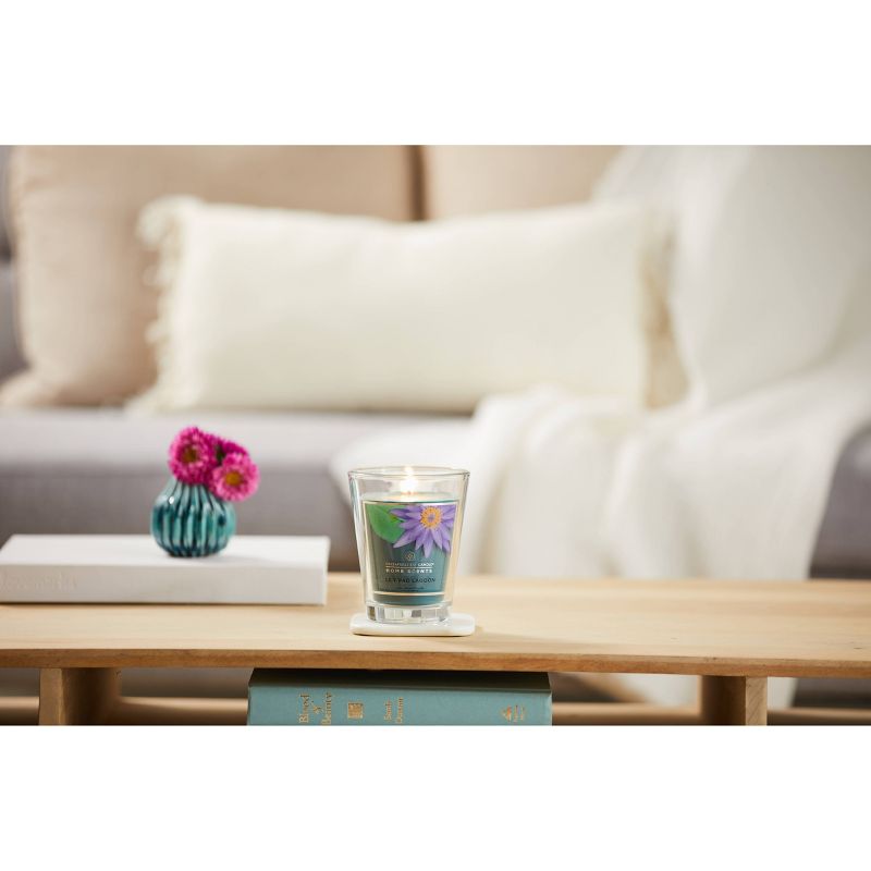 11.5oz Glass Jar Lily Pad Lagoon Candle - Home Scents By Chesapeake Bay Candle