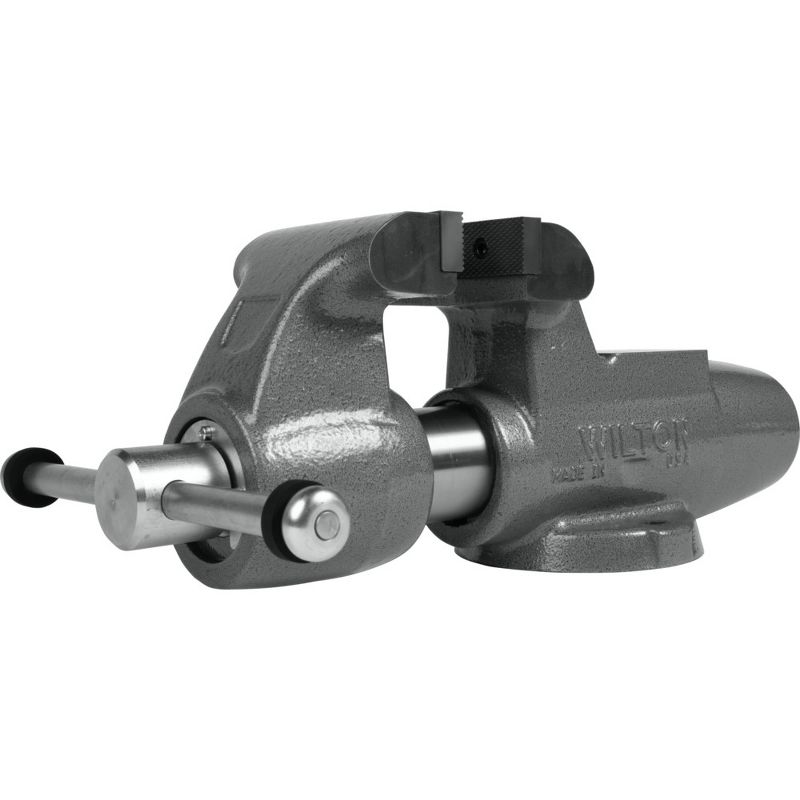 Wilton 28837 500N Machinist 5 in. Jaw Round Channel Vise with Stationary Base