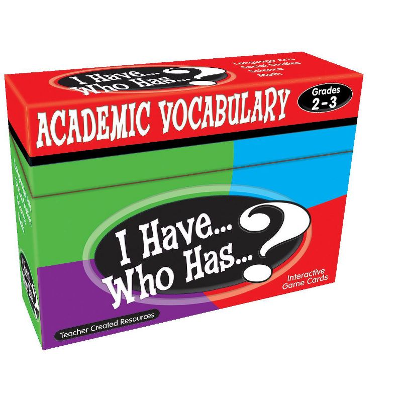 Teacher Created Resources I Have&hellip; Who Has&hellip;? Academic Vocabulary Game, Grades 2 to 3