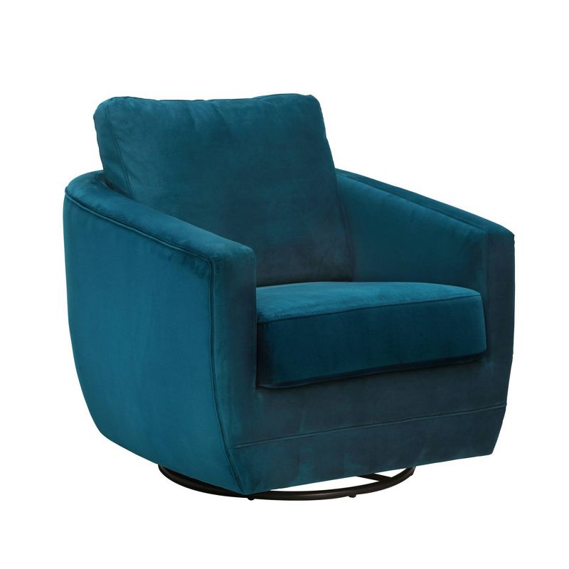 Karla Dubois Gogh Swivel Accent Chair - Peacock