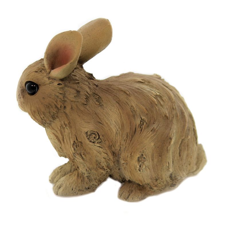 Animal 5.25" Driftwood Baby Rabbit Figurine Wildlife Bunny Pacific Trading  -  Decorative Figurines