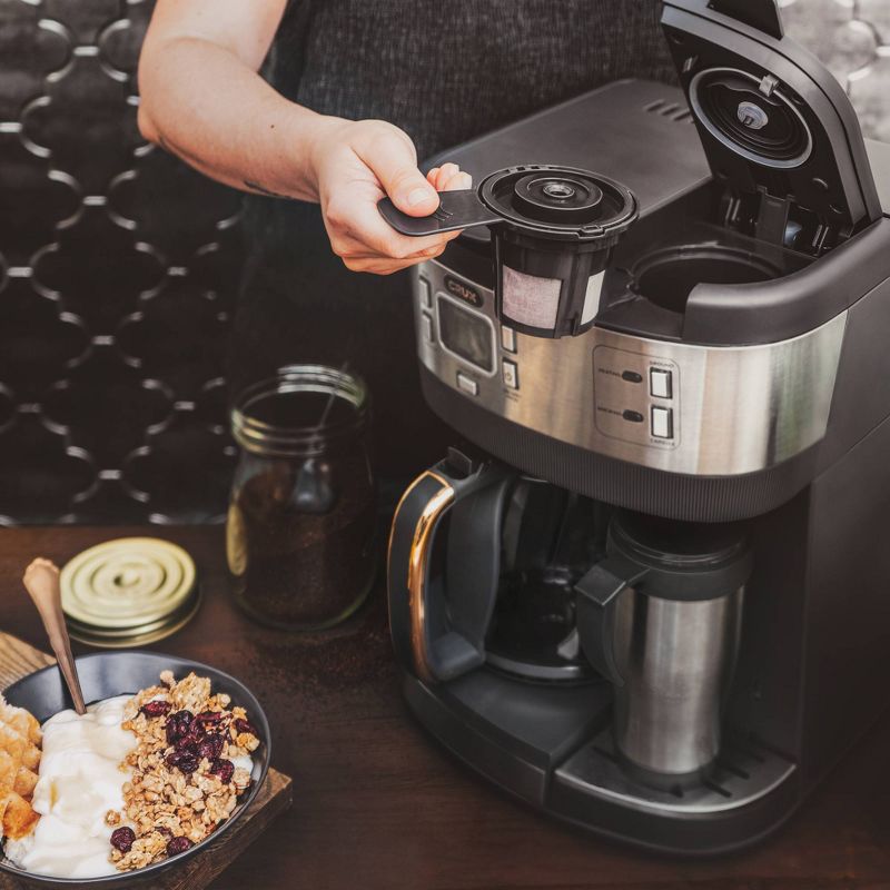 Bella 7" Square Rotating Waffle Maker - Black/Copper