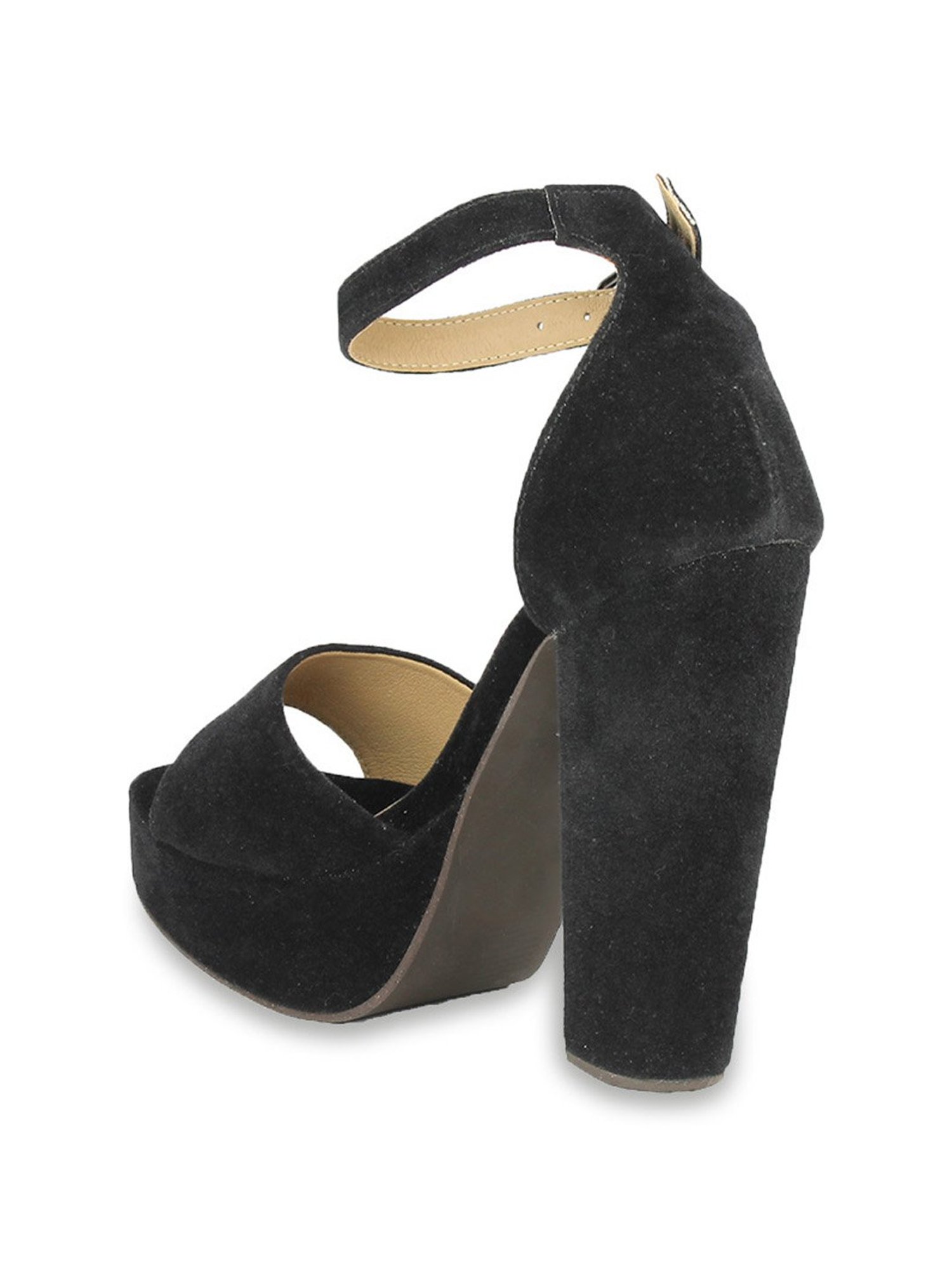 Inc.5 Women's Black Ankle Strap Sandals