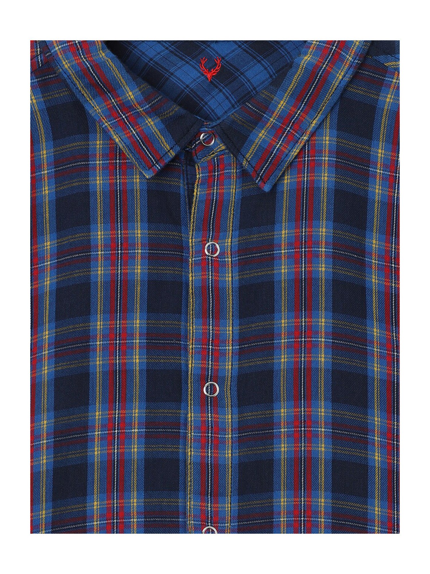 Allen Solly Junior Multicolor Checks Full Sleeves Shirt