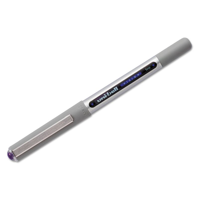 uni-ball Vision Roller Ball Stick Waterproof Pen Majestic Purple Ink Fine Dozen 60382