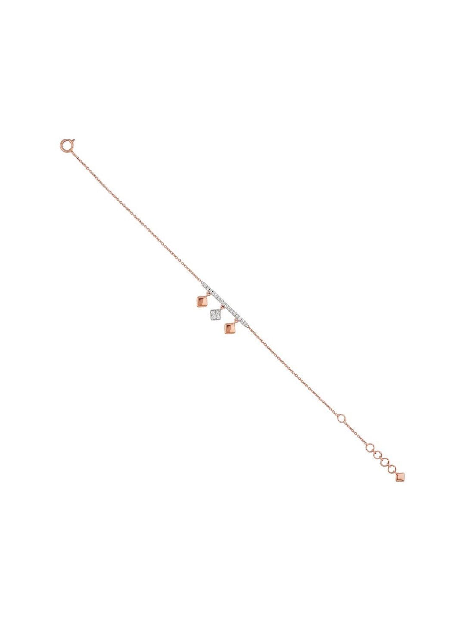 Mia by Tanishq Cupid Charm 14k Gold & Diamond Bracelet for Women