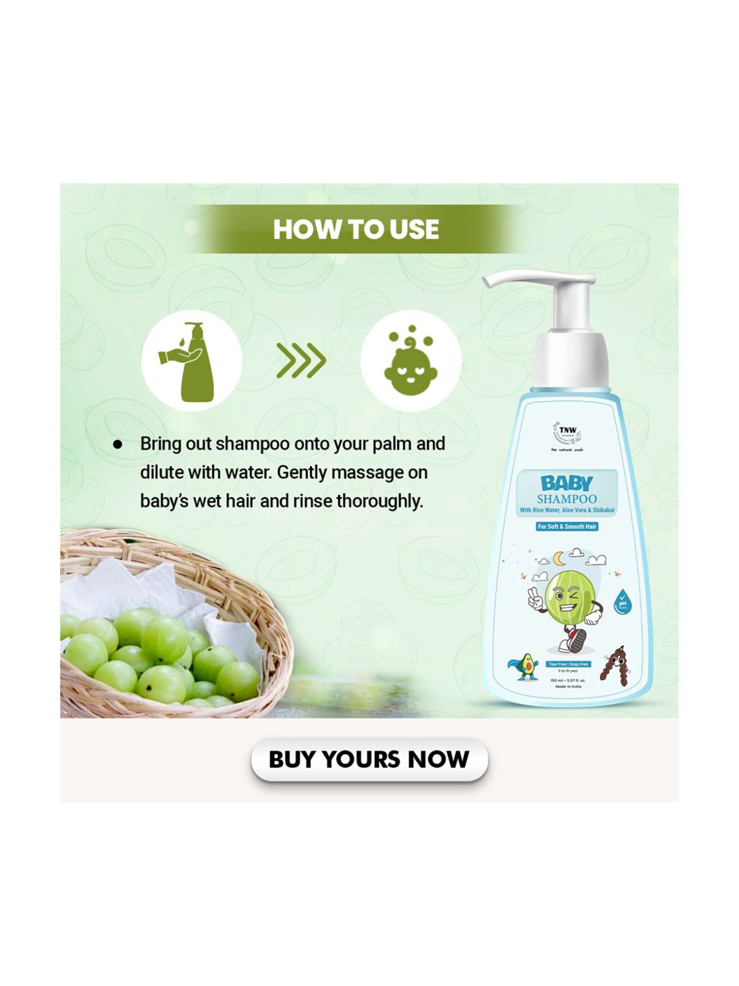 TNW - The Natural Wash Nourishing Baby Shampoo - 150 ml