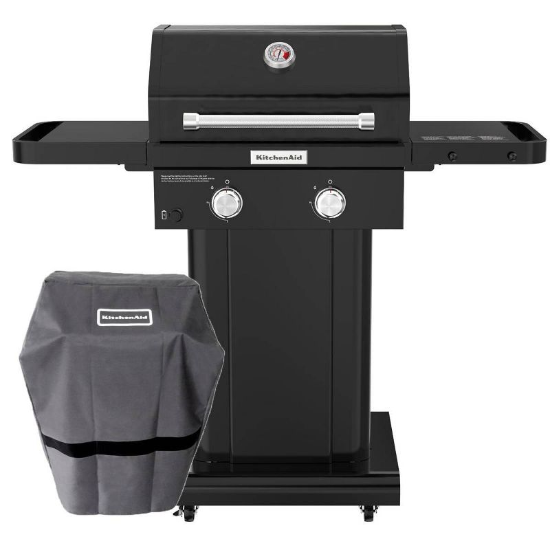 KitchenAid 720-0891DACO 2 Burner Gas Grill with Grill Cover - Black