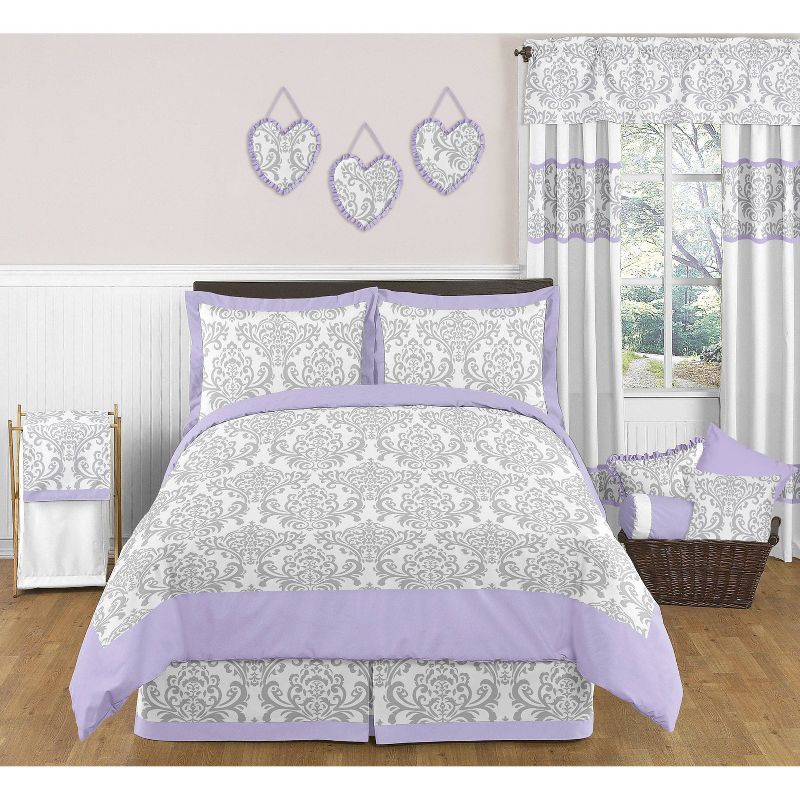 Lavender & Gray Elizabeth Wall Border - Sweet Jojo Designs