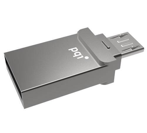 PQI CONNECT 201 32GB USB/Micro USB Flash Pen Drive Memory Stick Key Thumb OTG