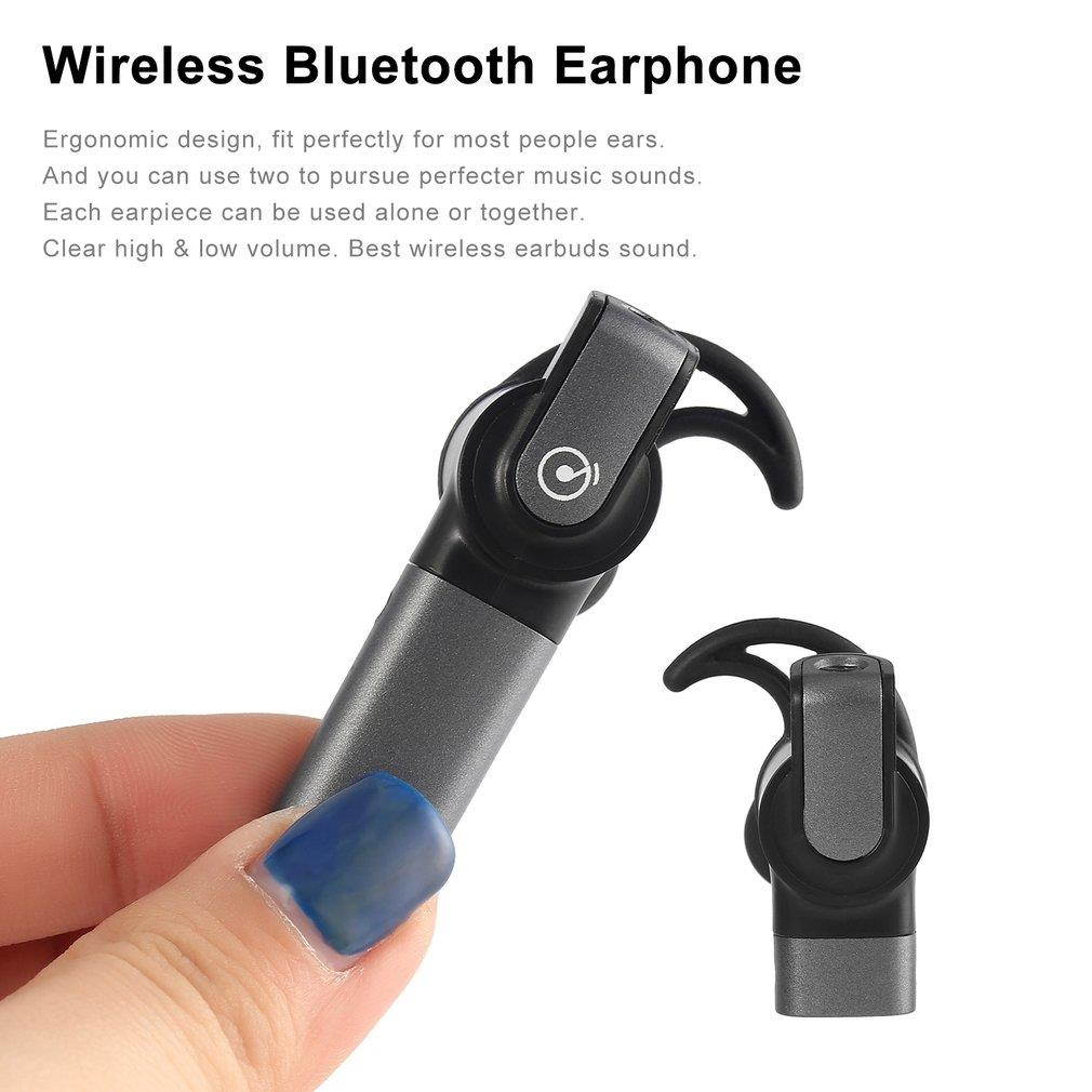 Multifunctional In-Ear Bluetooth Earphone Wireless Headset Rechargeable Magnetic USB Charge Single Double Ears Dual Mode