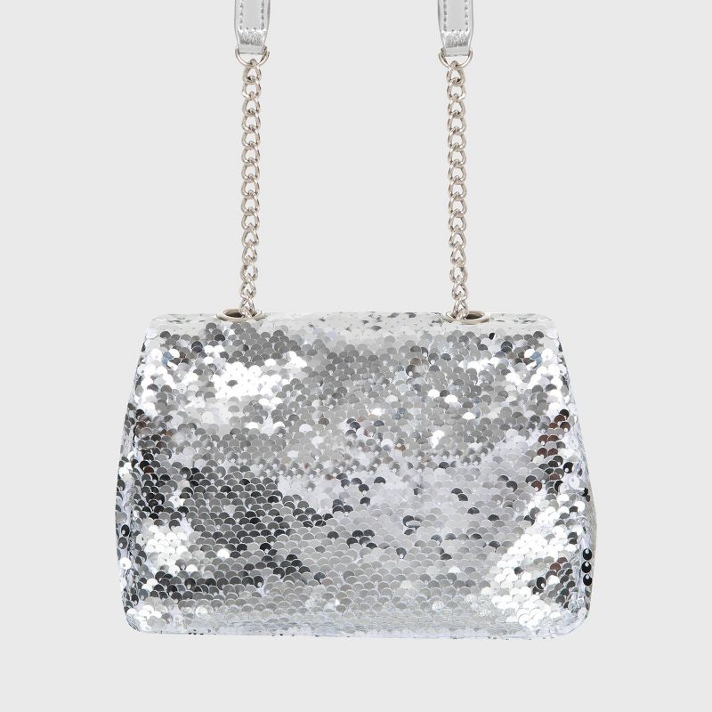 Kids' Disney Frozen Flip Sequin Handbag - Silver/White - Disney Store
